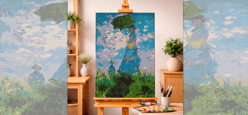 Woman with a Parasol: Summer Breeze