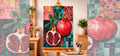 Ruby Pomegranates on Mosaic