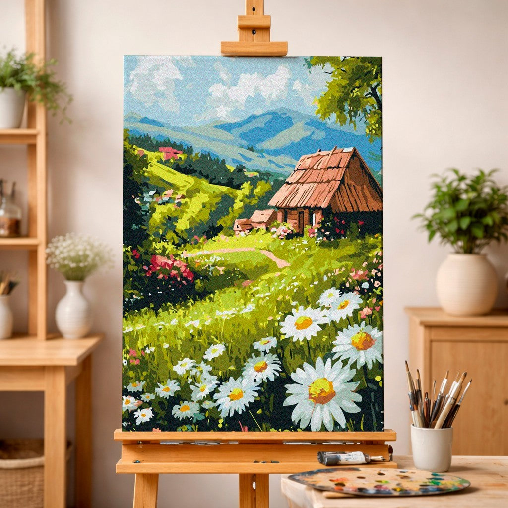 Alpine Cabin and Daisy Meadow